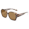 Vintage Oversized UV400 Sunglasses with Fit-Over Design