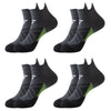 Mehrfachpack schwarze Kompressions-Sportstrümpfe für Herren und Damen, von der Seite gezeigt
