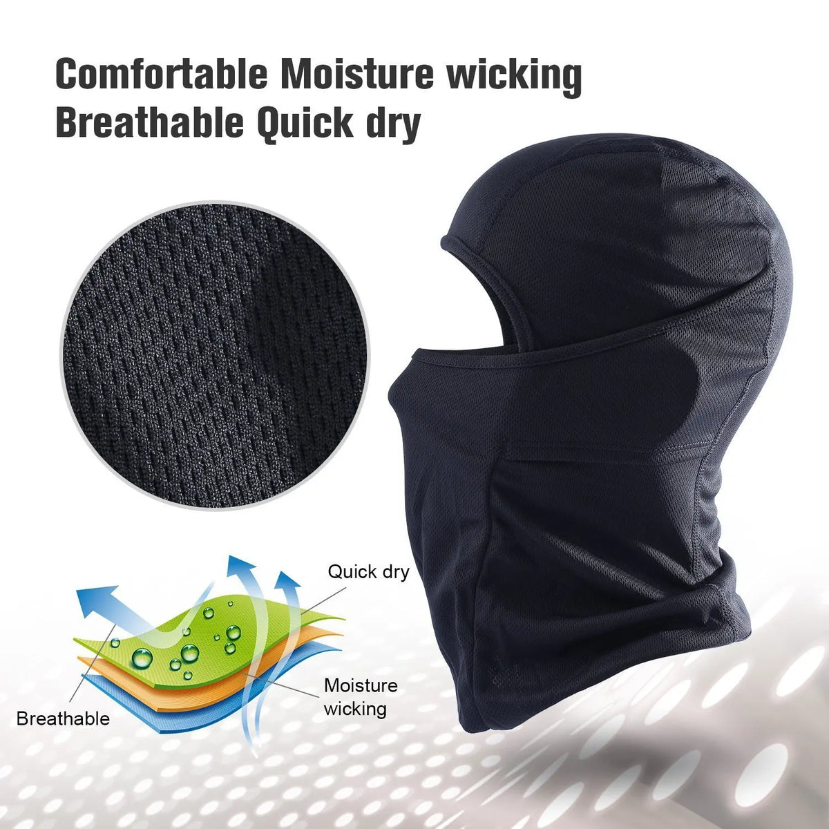 Breathable Full Face Balaclava for Skiing and Outdoor Sports