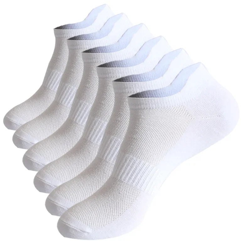 Mehrpack weiße sportliche und Freizeit-Knöchelsocken in Fächerform