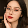 Rhinestone-Trimmed Blue Light Blocking Glasses with Clear Square Frame