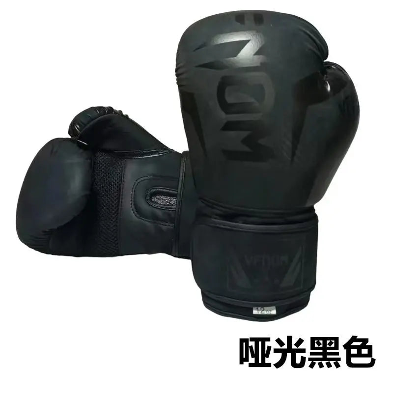 Professional PU Leather Boxing Gloves for Training and Sparring
