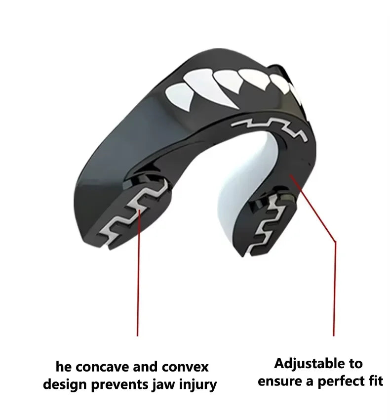 Custom Fit Sports Mouthguard with Fang Design