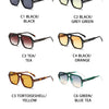 Double Bridge Square Aviator Sunglasses - Retro UV400 Protection for Men and Women