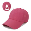 Women's Quick-Dry Mesh Baseball Cap with Ponytail Opening