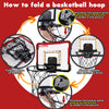 Mini Over-the-Door Basketball Hoop for Kids