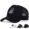 Embroidered Wolf Baseball Cap – Breathable, Adjustable, Unisex