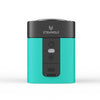 A teal portable electric air pump device with a black top and controls, branded Etenwolf.