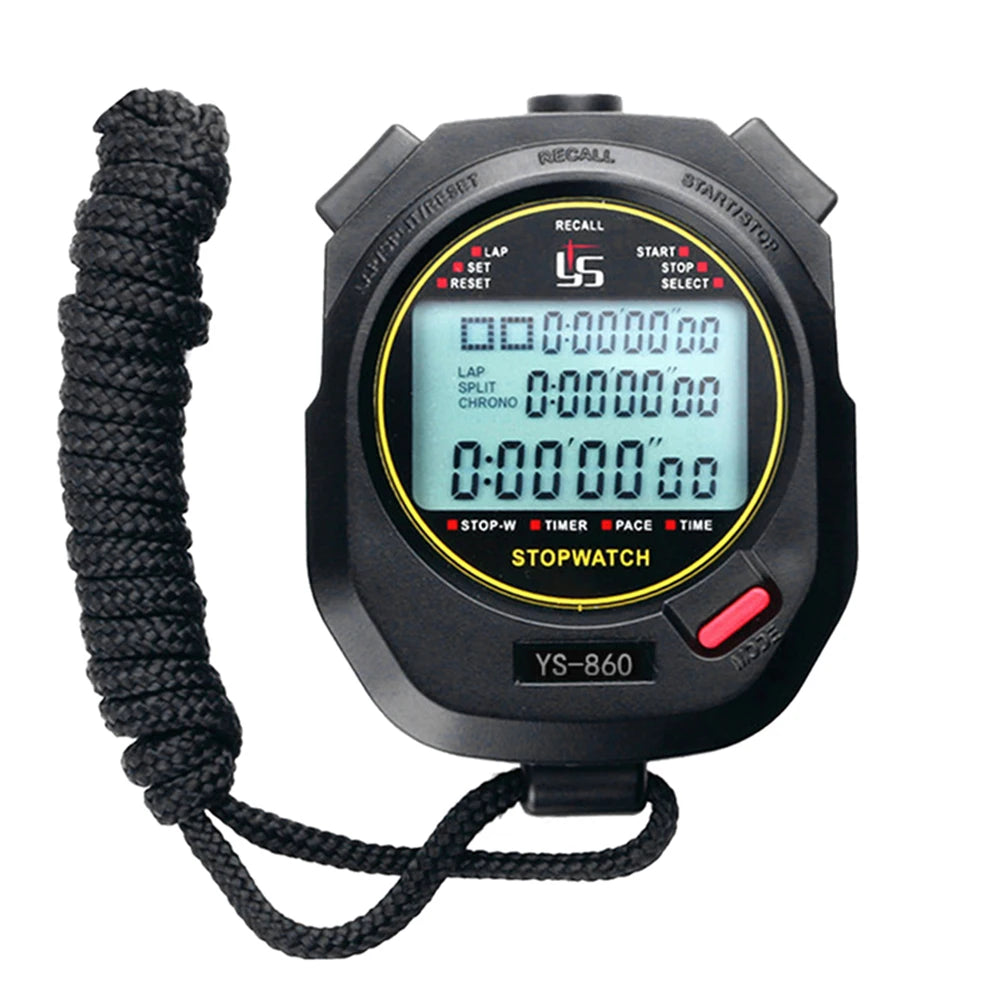 Precision Digital Stopwatch with Large Display for Sports and Training