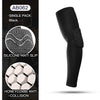 Black silicone elbow support sleeve with a honeycomb anti-collision design