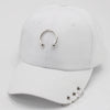 Classic Cotton Cap with Metal Ring Detail