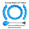 Adjustable Weighted Exercise Hoop for Core and Waist Toning