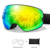Outdoor Ski Goggles with Protective Case and Anti-Fog Lenses