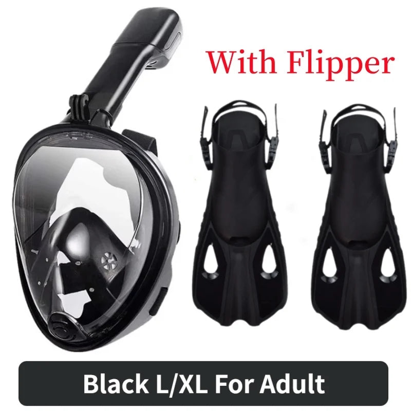 Full Face Snorkel Mask with Anti-Fog Window