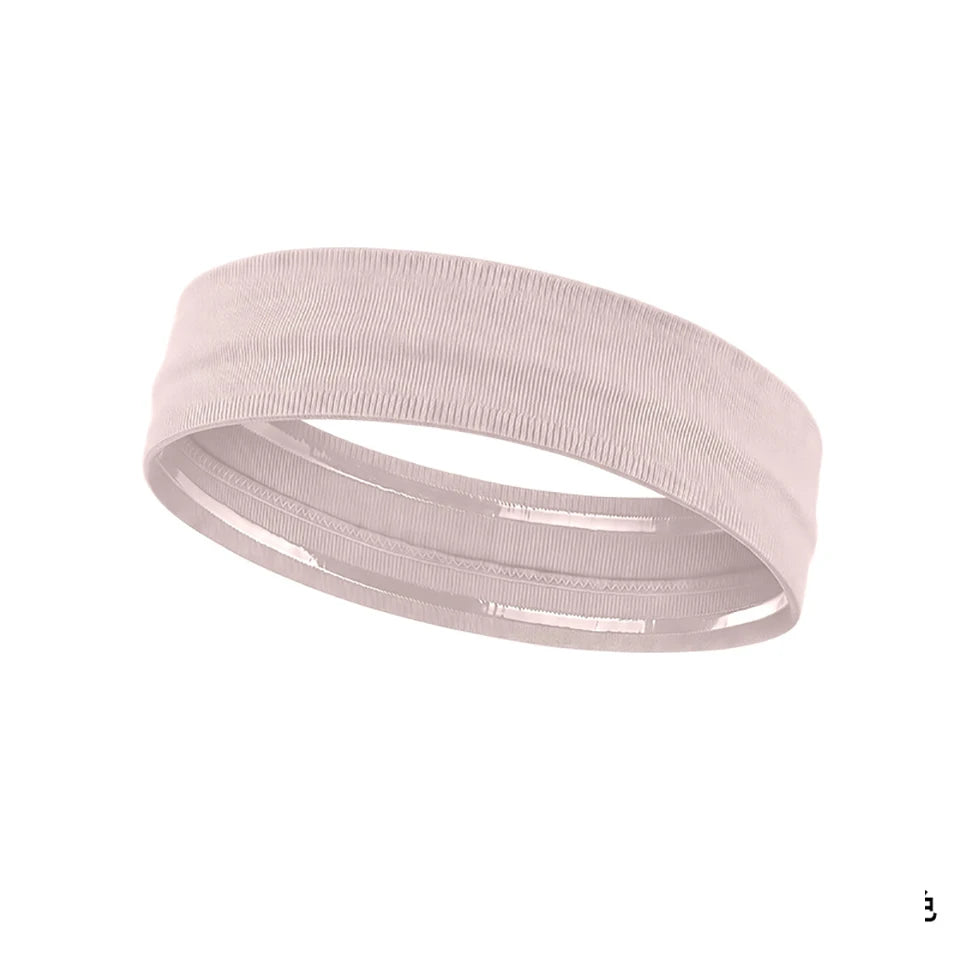 Helles pinkes atmungsaktives elastisches Sport-Haarband für Haare und Fitness.