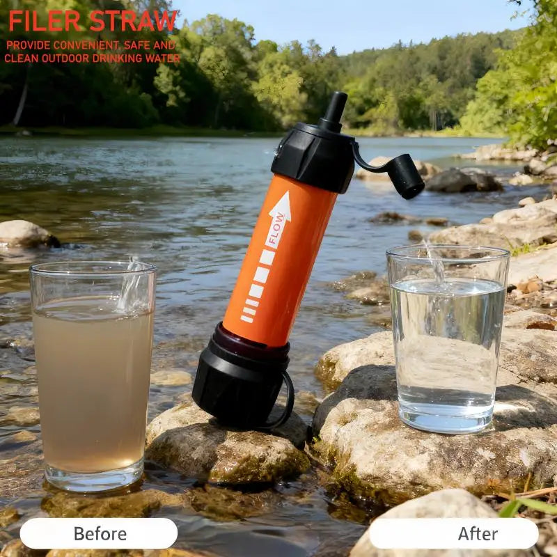 Portable Water Purifier for Hiking and Emergency Use
