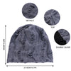 Retro Ripped Slouchy Beanie – Vintage Hip-Hop Skull Cap