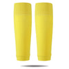 A pair of bright yellow professional compression soccer and sports sleeves.