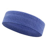 A purple moisture-wicking athletic headband shown from the side.