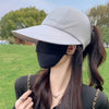 Foldable Wide Brim Sun Hat with Adjustable Strap