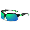 Polarized Half-Frame Sport Sunglasses with Anti-Glare Lenses