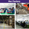 Factory interior showing workers assembling or inspecting thumb joint stabilizer braces.