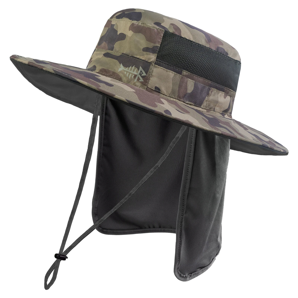 UPF 50+ Sun Protection Bucket Hat with Detachable Neck Flap