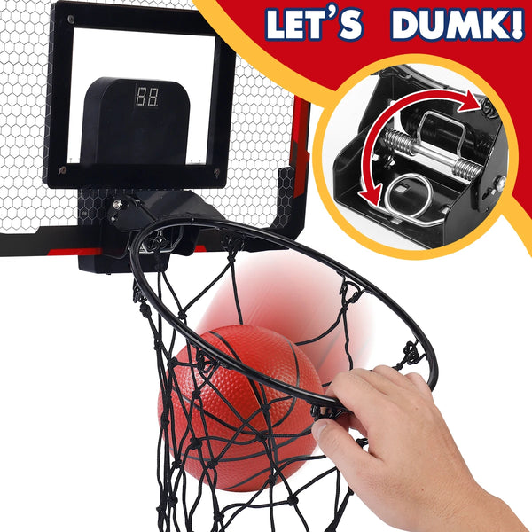 Mini Over-the-Door Basketball Hoop for Kids