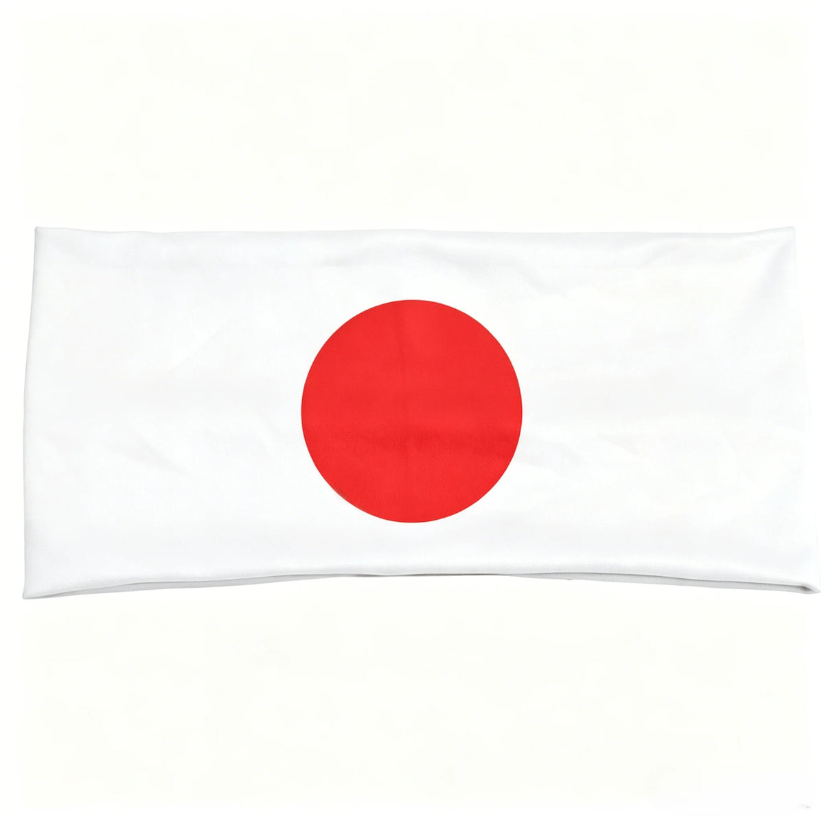 Un drapeau blanc avec un grand cercle rouge au centre.
