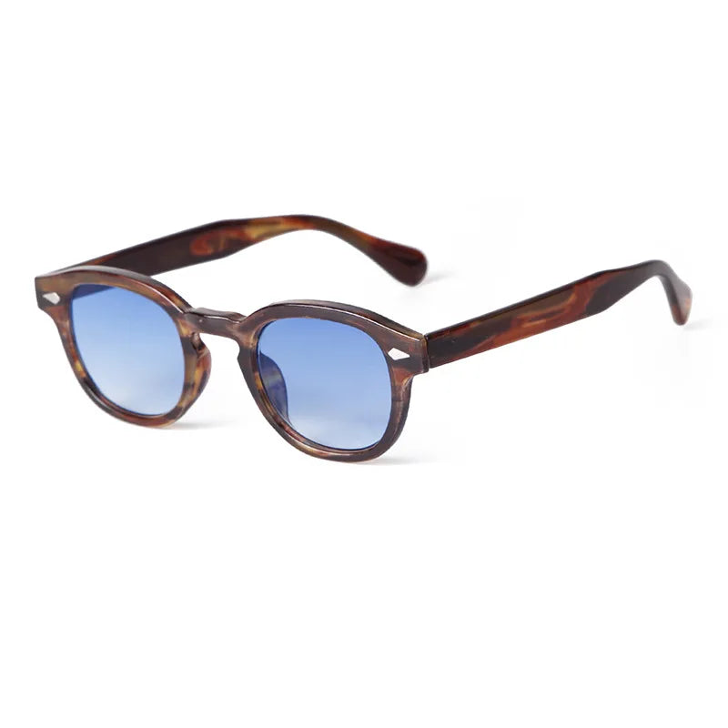 Retro Round Sunglasses with UV400 Protection
