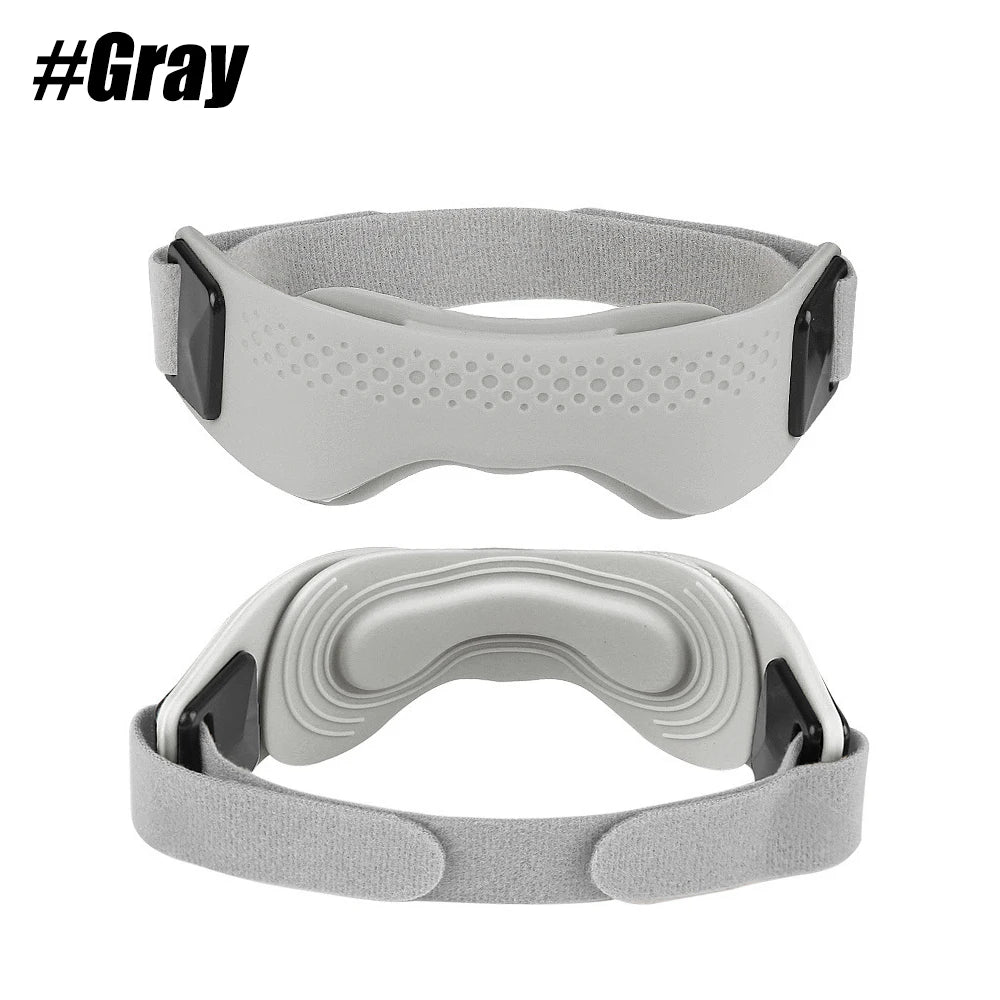 Gray anatomical knee patella support strap shown in two views