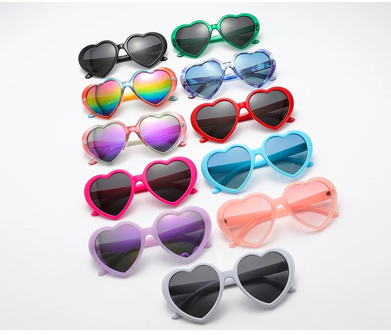 Polarized Heart-Shaped Sunglasses with UV Protection