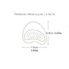 Self-Adhesive Leather Forefoot Cushions for High Heels
