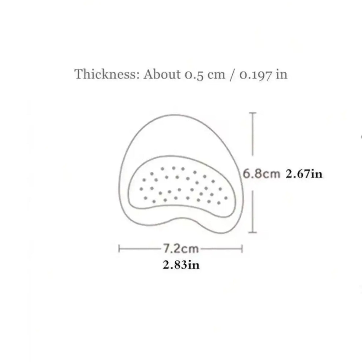 Self-Adhesive Leather Forefoot Cushions for High Heels