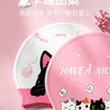Bonnet de natation en carton rose à motifs de chat pour enfants avec un design ensoleillé