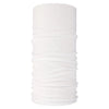 White seamless fabric headband or balaclava rolled up vertically