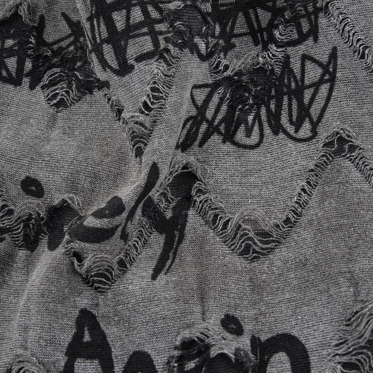 Vintage Letter Print Beanie Hat with Fleece Lining