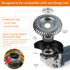 A precision wood carving disc set designed to be compatible with any flange nut for angle grinders.