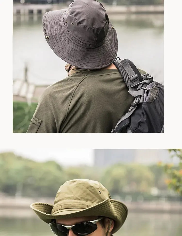 Foldable Waterproof Sun Hat with Wide Brim