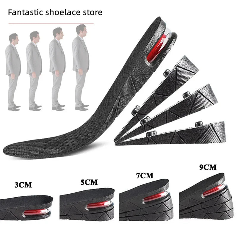Adjustable Height Increase Insoles with Shock Absorption