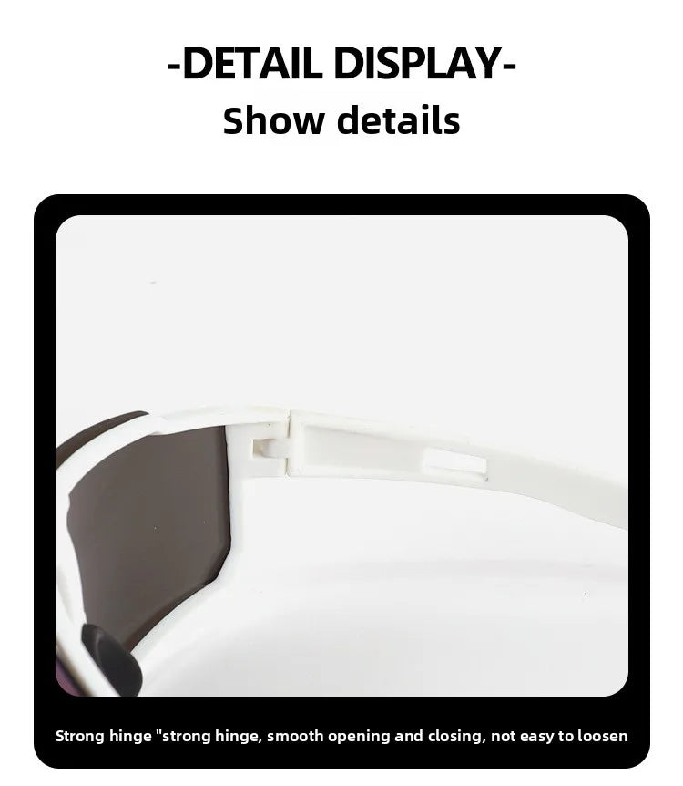 UV400 Cycling Sunglasses with Blue Mirror Lens