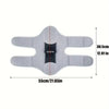 A white joint support knee pad with a central brace for pain relief.