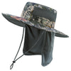 UPF 50+ Sun Protection Bucket Hat with Detachable Neck Flap