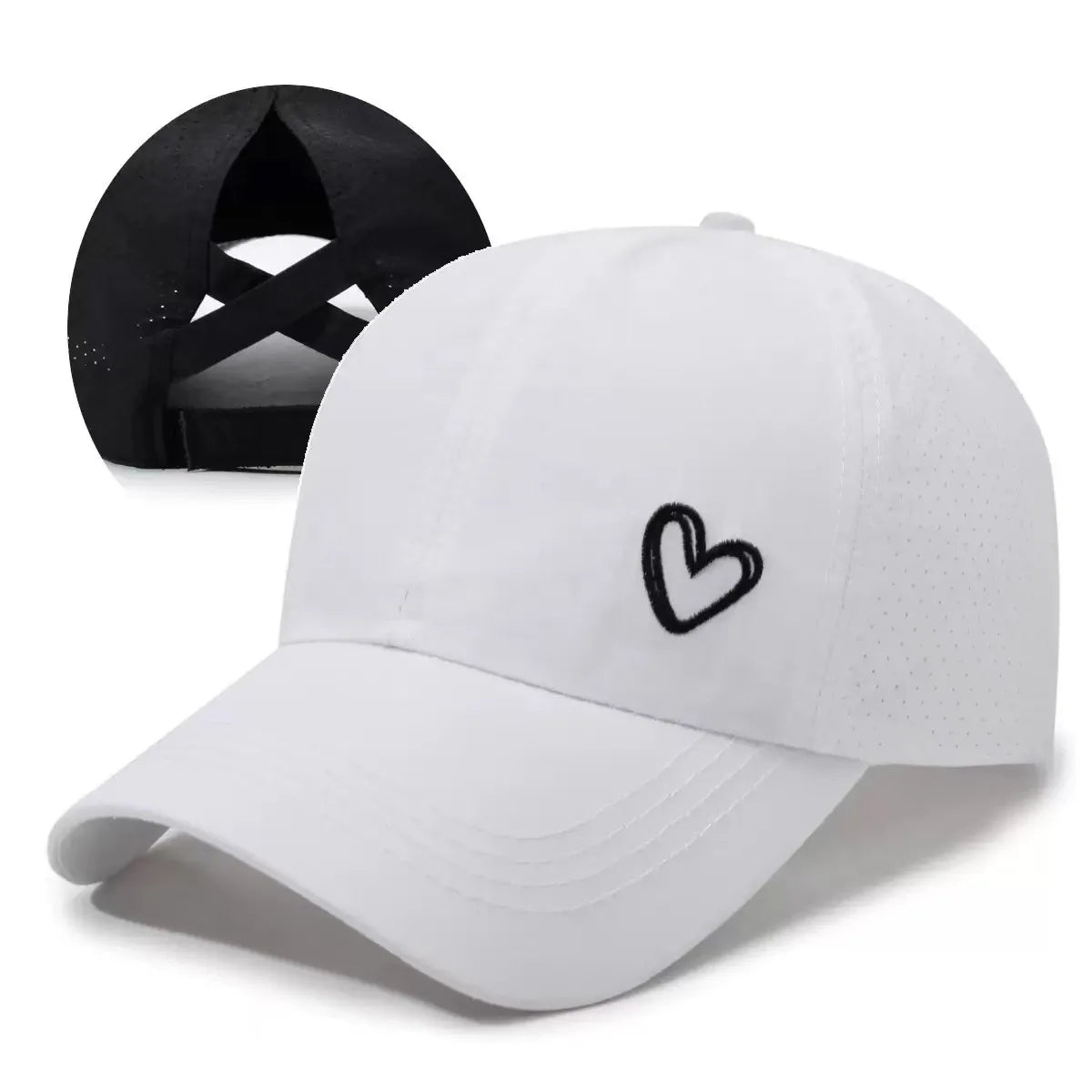 Women's Quick-Dry Ponytail Baseball Cap with Sun Protection