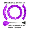 Adjustable Weighted Exercise Hoop for Core and Waist Toning
