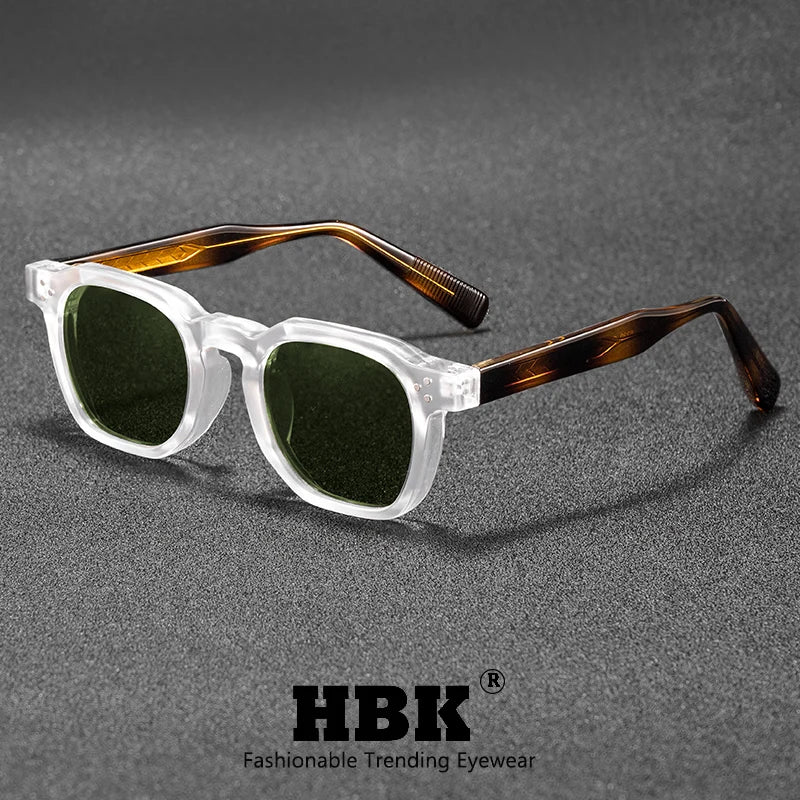Retro Classic Square Frame Sunglasses with UV400 Protection