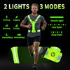 LED Reflective Running Vest with USB Rechargeable Lights