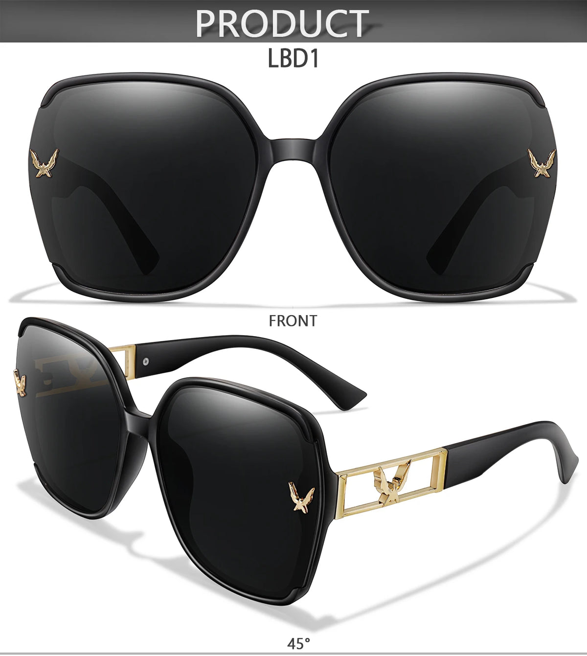 Classic Square UV400 Sunglasses for Men and Women