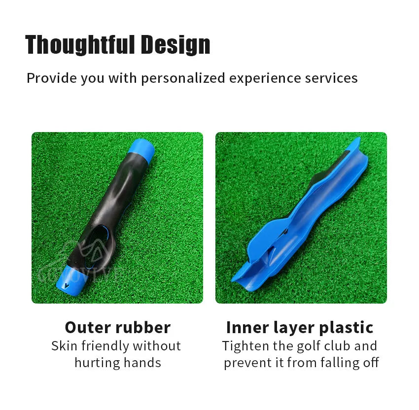 Golf Club Training Grip Aid for Posture and Alignment