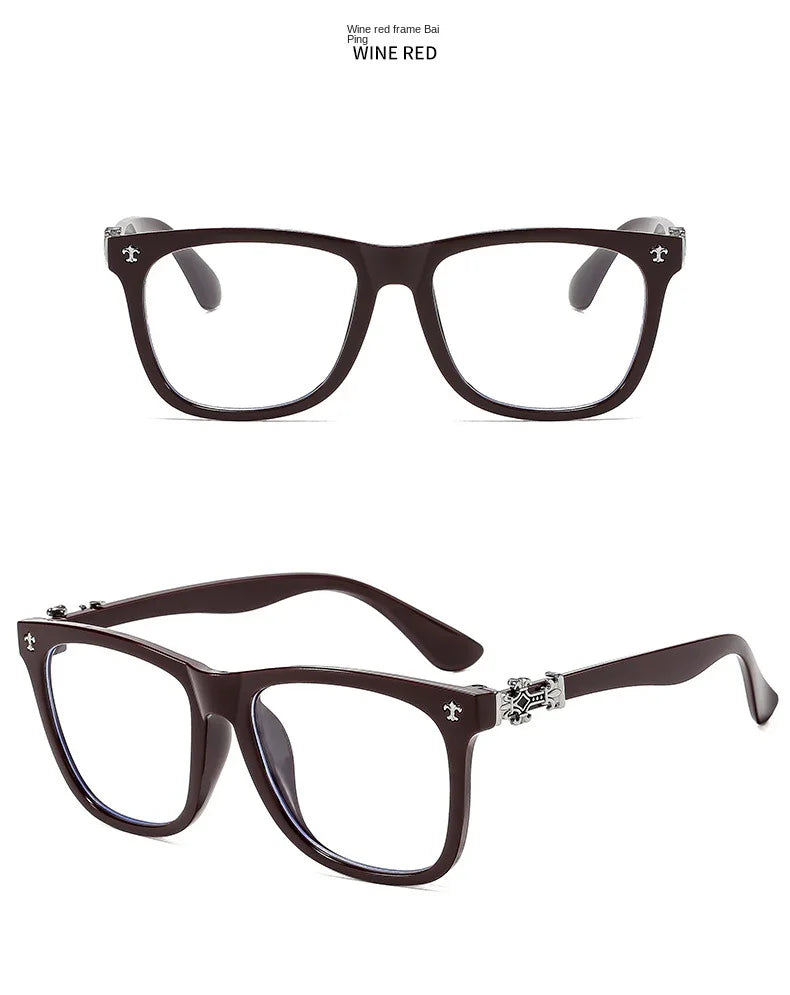Vintage Square Anti-Blue Light Glasses for Men and Women